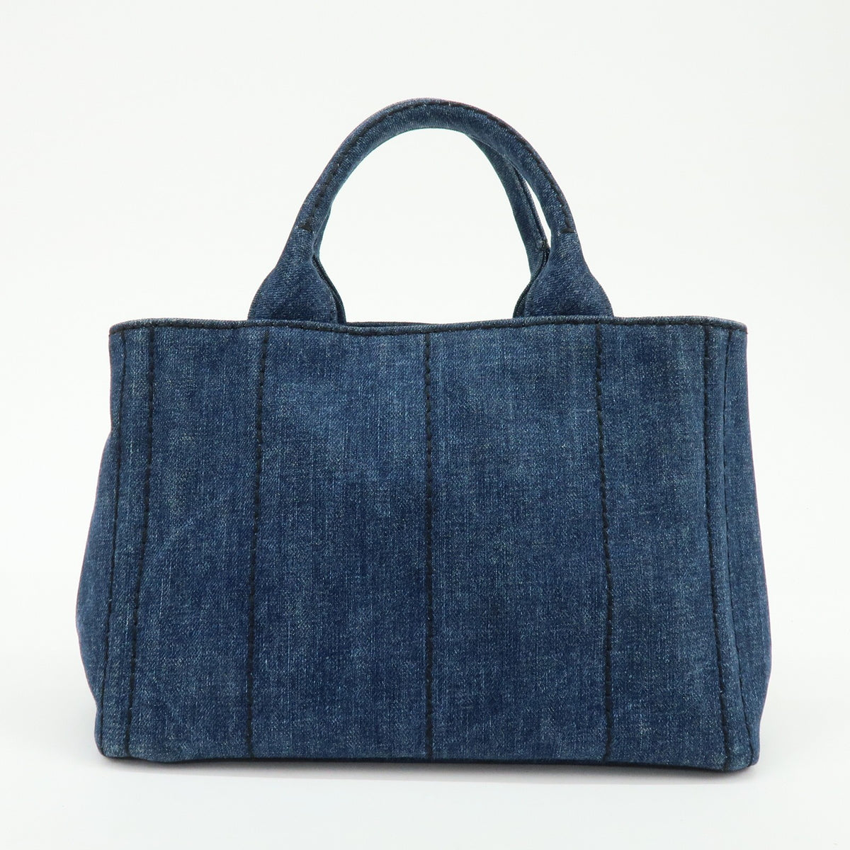 Prada Canapa Convertible Denim Blue Denim_Jeans Tote Bag Bag (Pre-Owned)