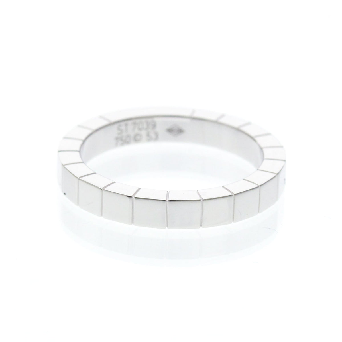 Cartier Lanieres 18K White Gold Gold White_Gold Ring Jewelry (Pre-Owned)