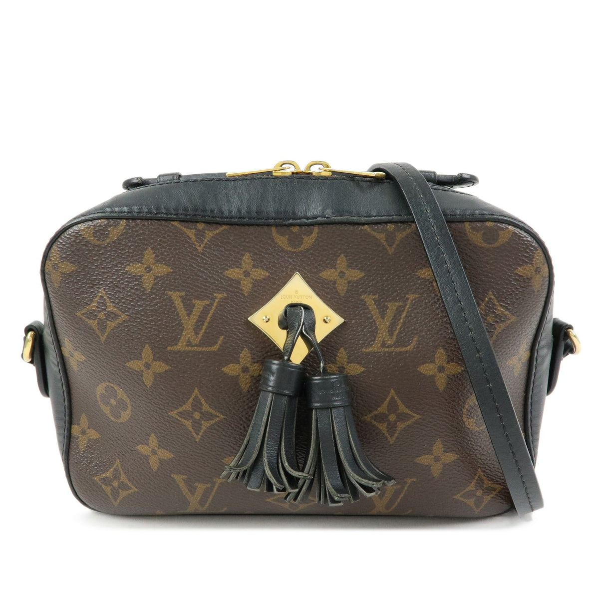 Louis Vuitton Saintonge Monogram Canvas With Leather Brown Canvas Handbag (Pre-Owned)
