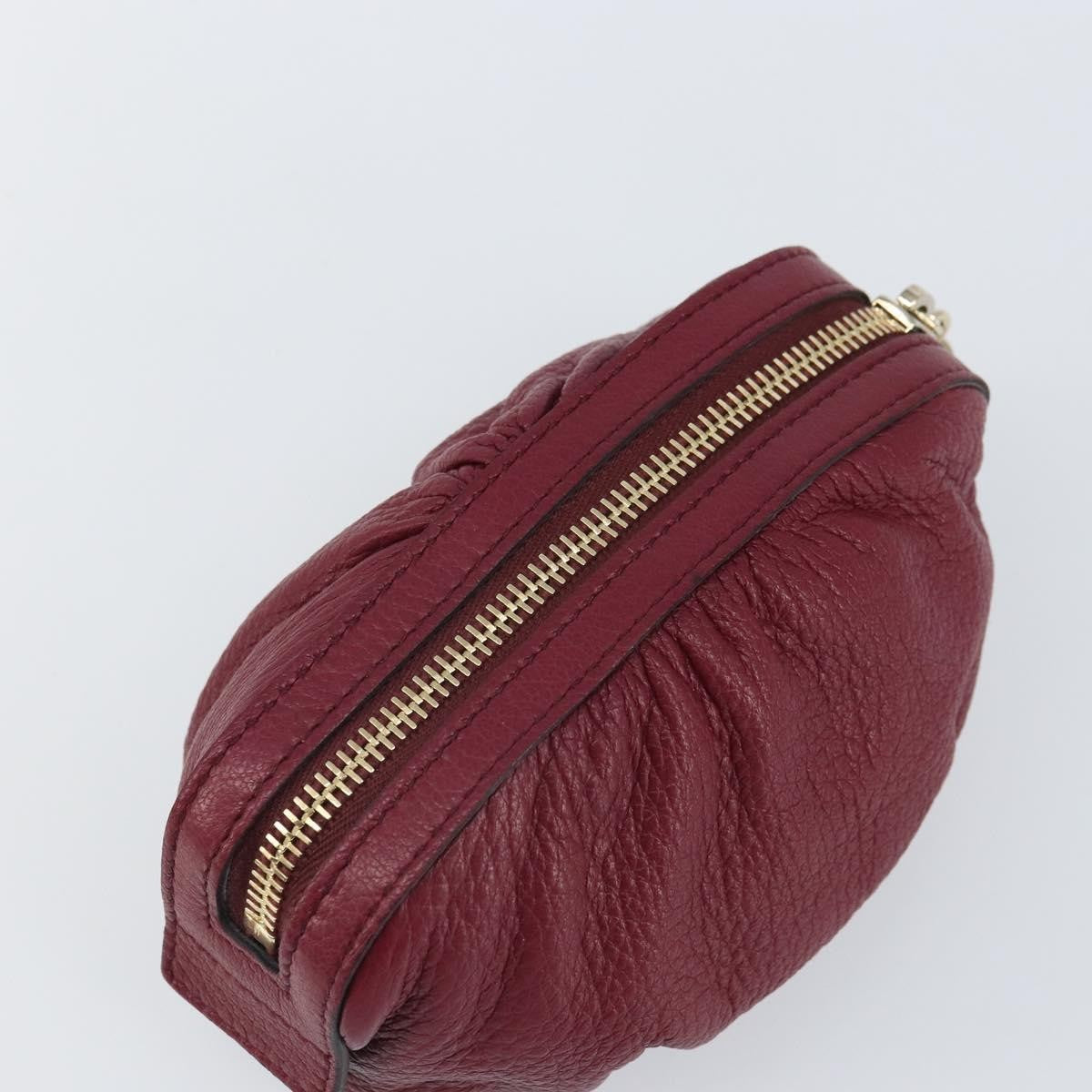 Gucci Bamboo Leather Purple Leather Clutche & Pouche Bag (Pre-Owned)