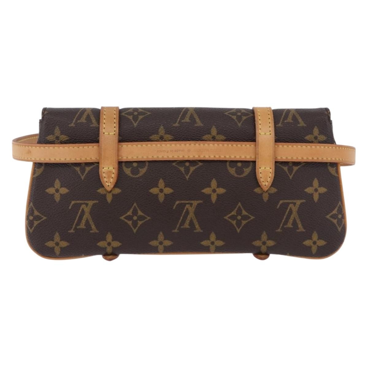 Louis Vuitton Marelle Waist Monogram Canvas Brown Canvas Handbag (Pre-Owned)
