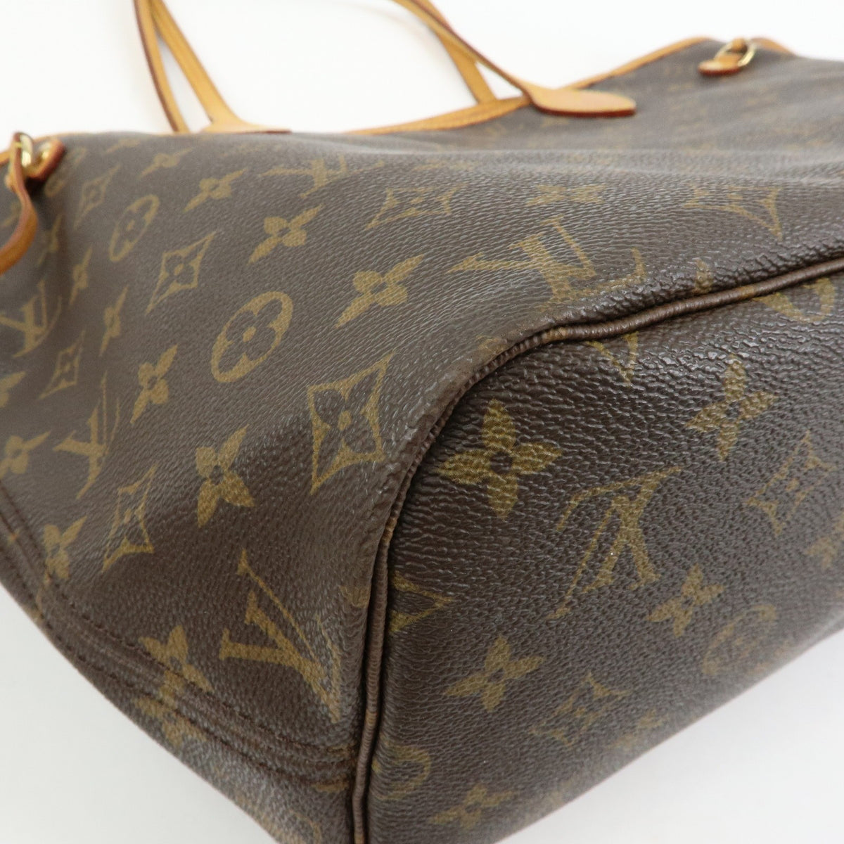 Louis Vuitton Neverfull Monogram Canvas Brown Canvas Tote Bag Bag (Pre-Owned)