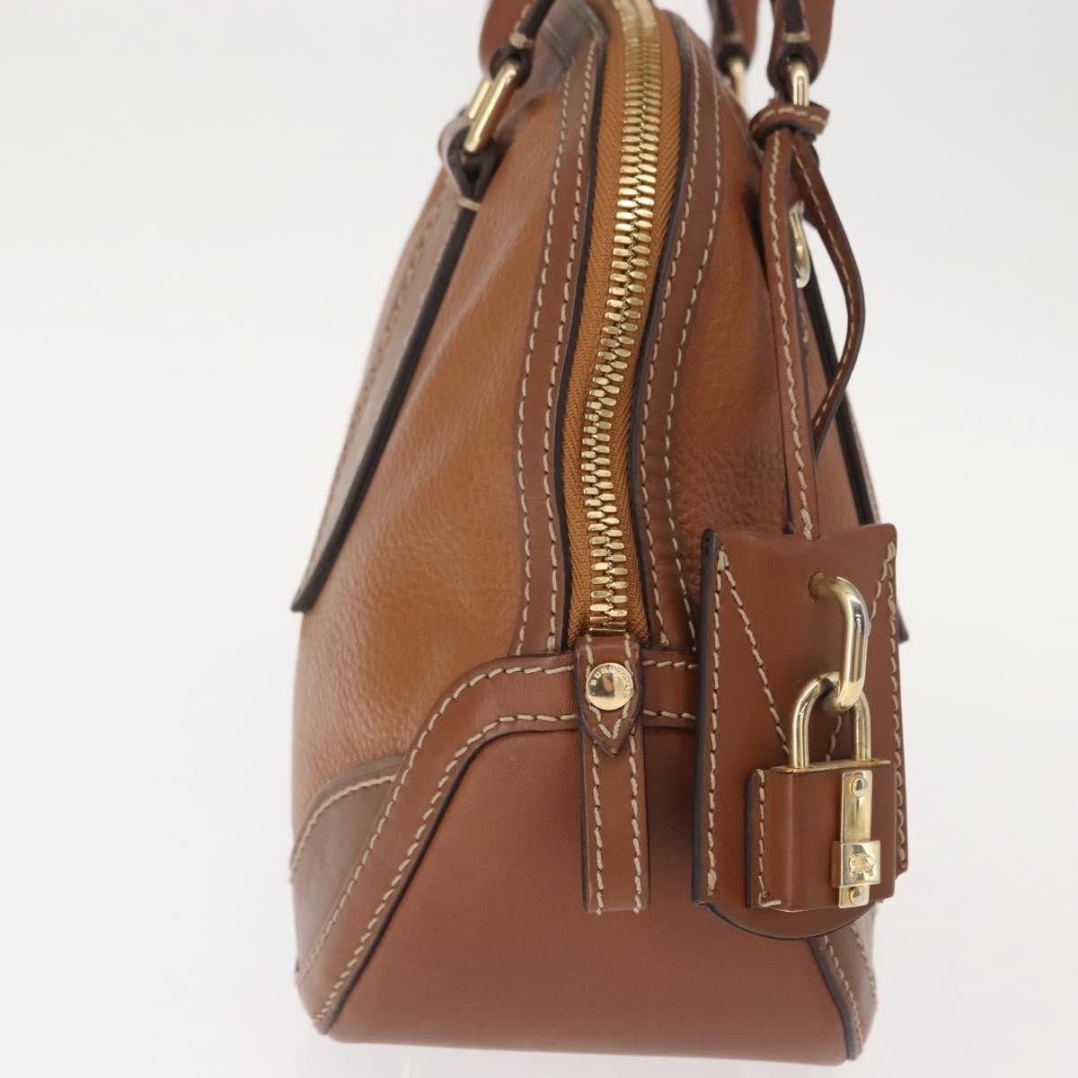 Burberry Orchard Smooth Leather Brown Leather Handbag (Pre-Owned)