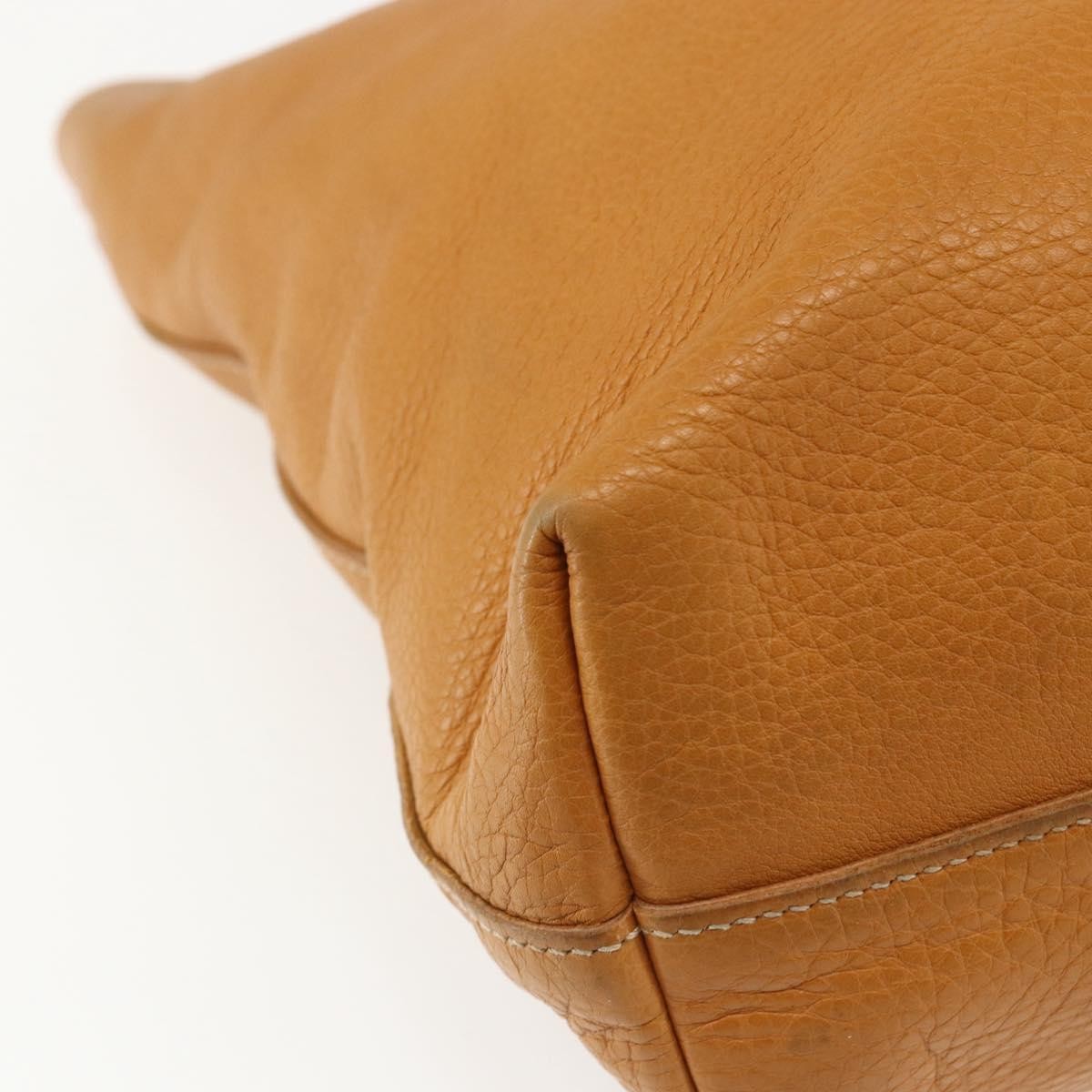 Prada Convertible Shopper Vitello Daino Brown Leather Tote Bag Bag (Pre-Owned)