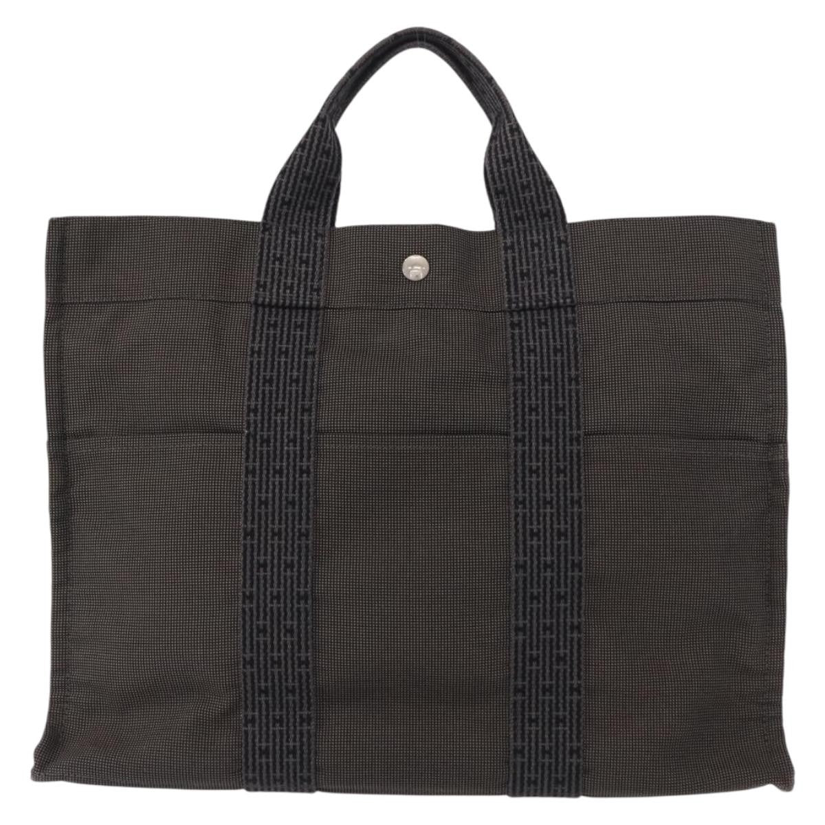 Hermes Fourre-Tout Herline Fourre-Tout Herline Gray Canvas Tote Bag Bag (Pre-Owned)