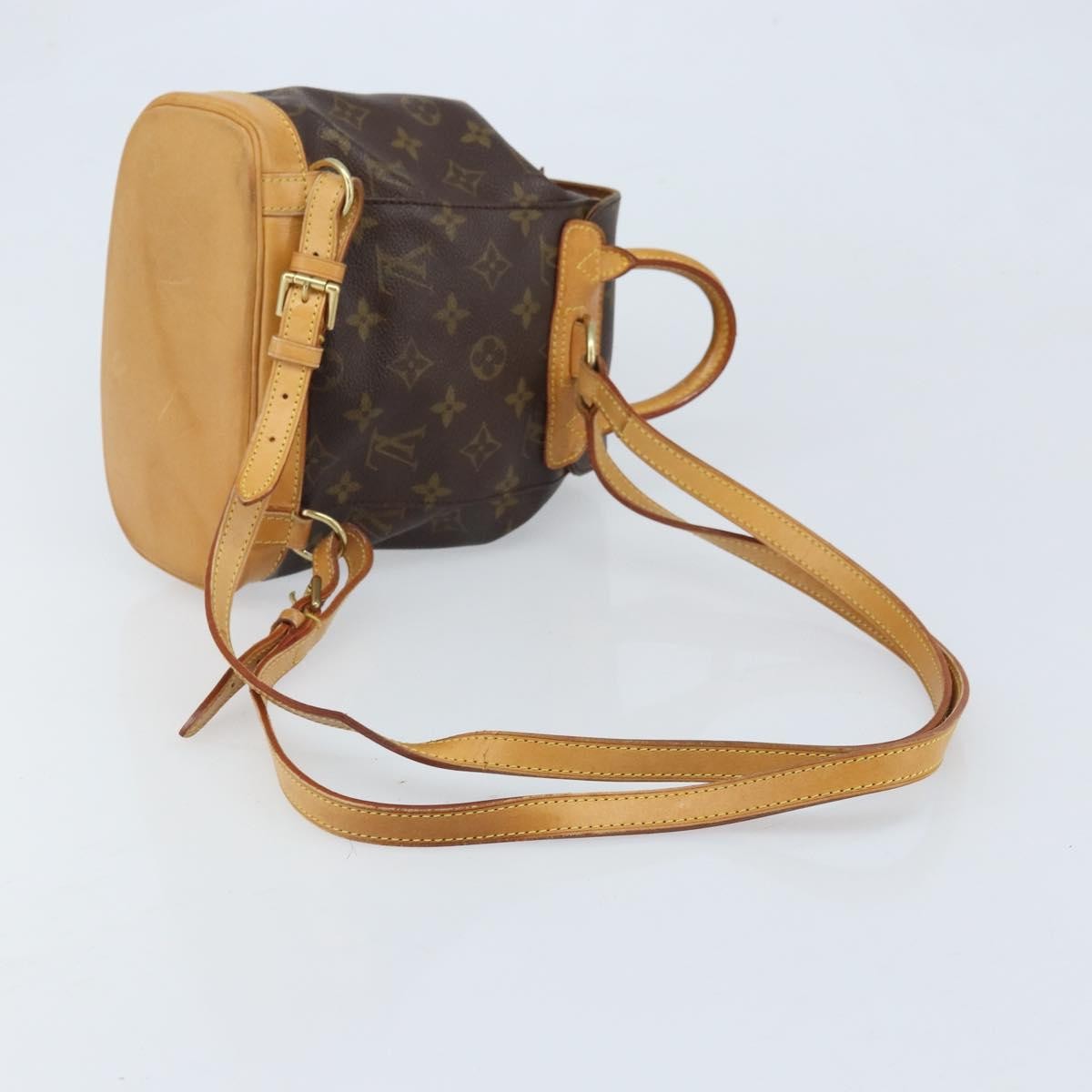 Louis Vuitton Vintage Montsouris Monogram Canvas Brown Canvas Backpack Bag (Pre-Owned)