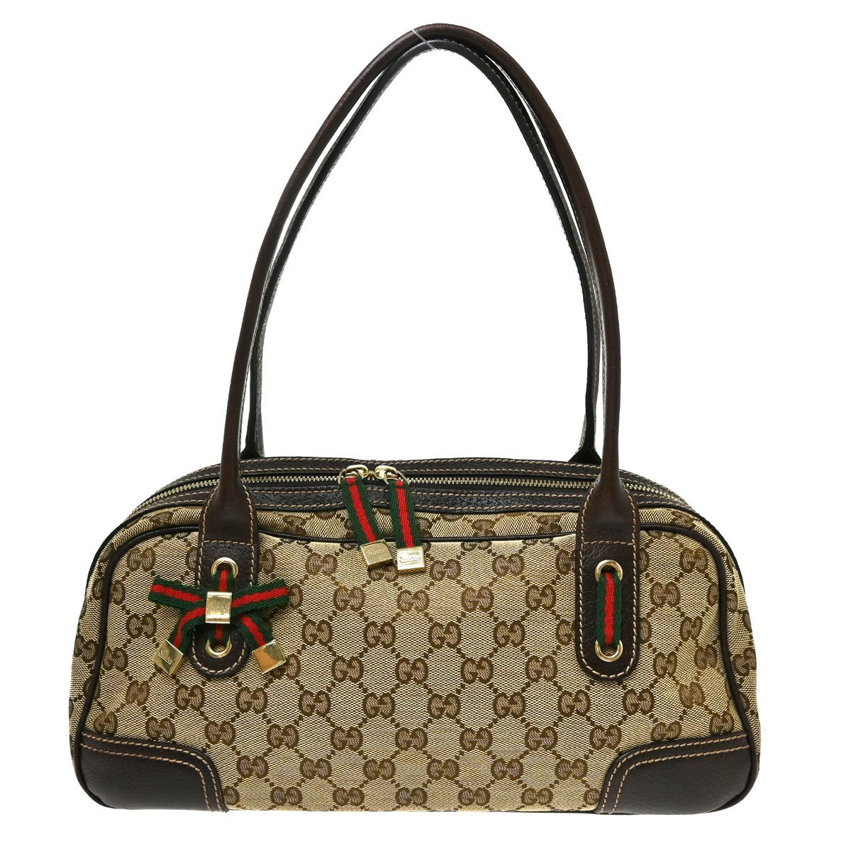 Gucci Princy Boston Bag (Outlet) Gg Coated Canvas Beige Canvas Tote Bag Bag (Pre-Owned)