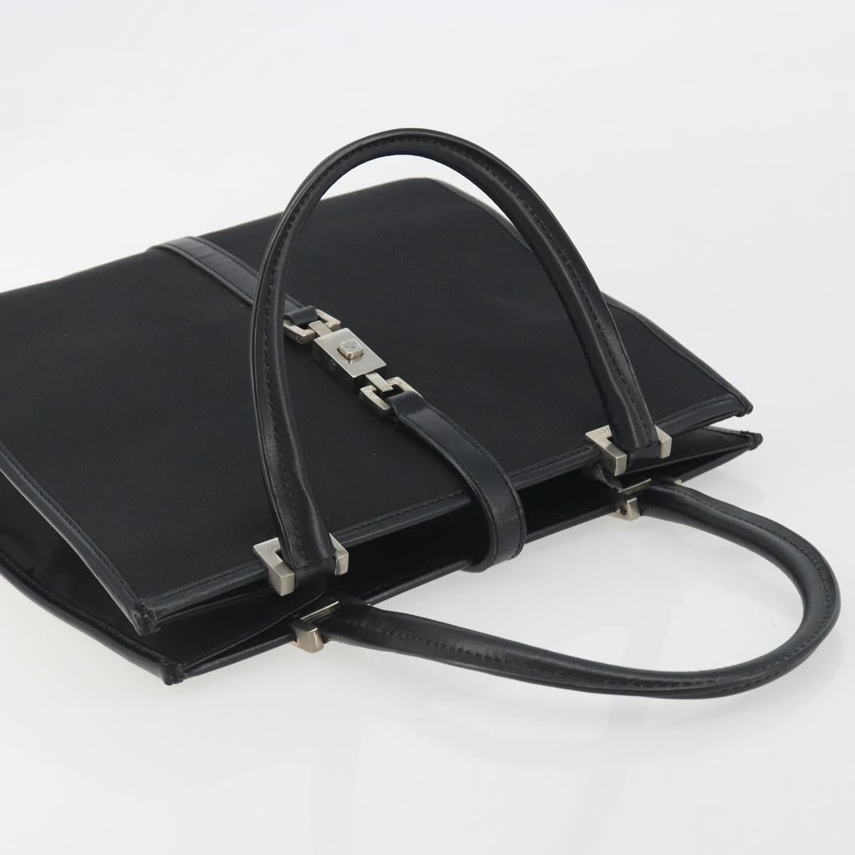 Gucci Jackie Gg Canvas Black Canvas Tote Bag Bag (Pre-Owned)