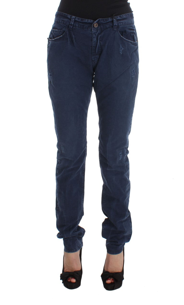 Costume National Blue Cotton Blend Denim Women's Jeans