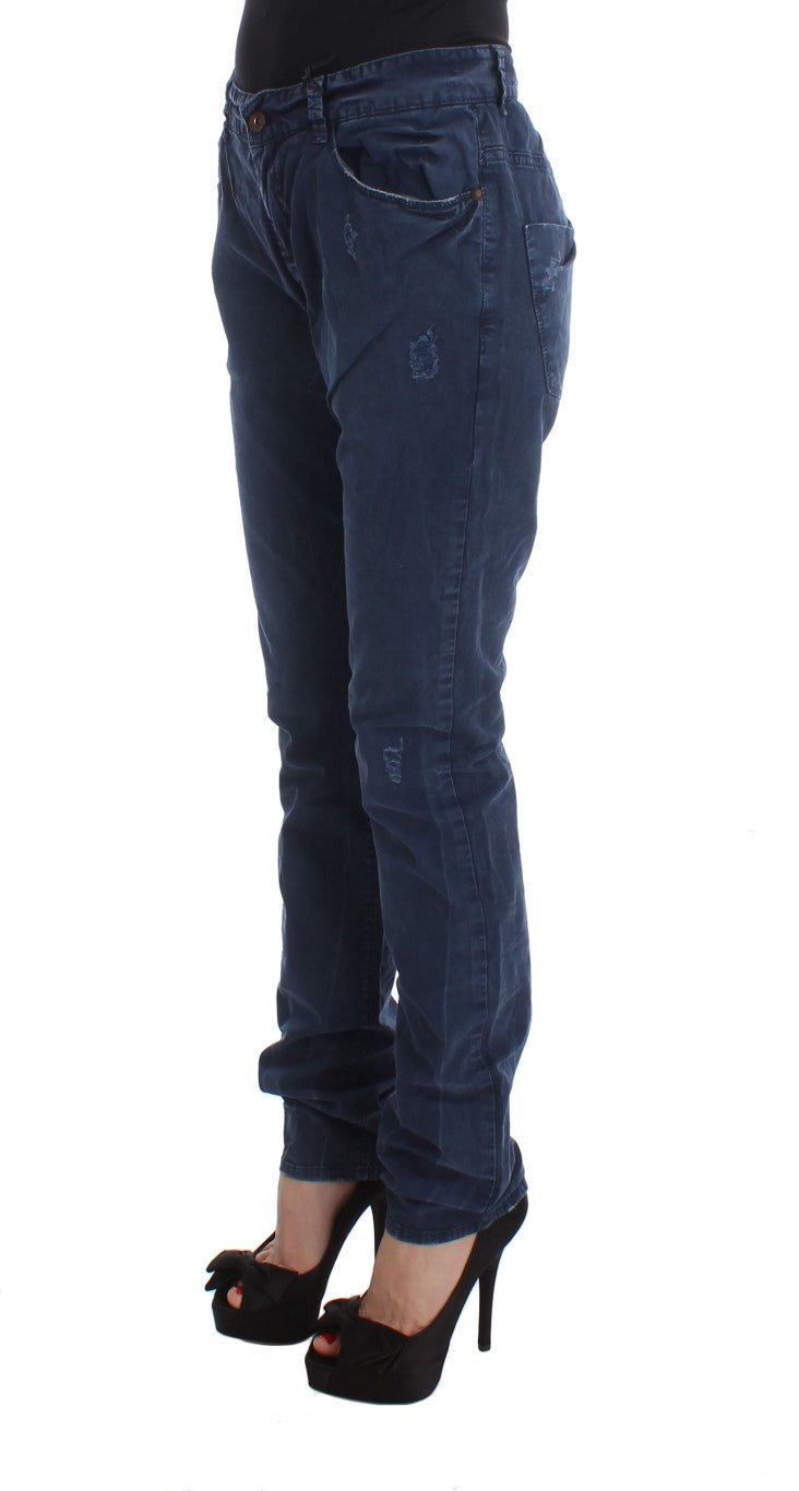 Costume National Blue Cotton Blend Denim Women's Jeans