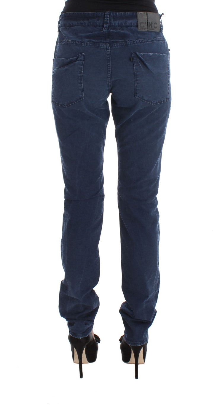 Costume National Blue Cotton Blend Denim Women's Jeans