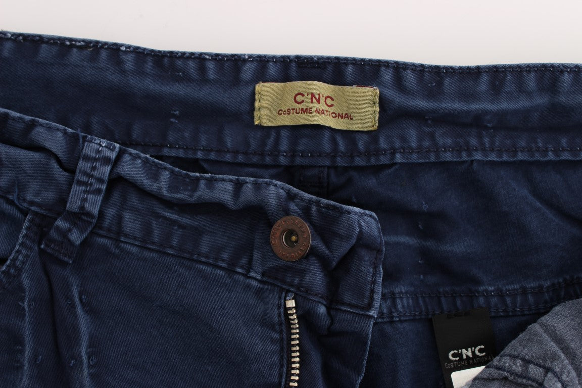 Costume National Blue Cotton Blend Denim Women's Jeans