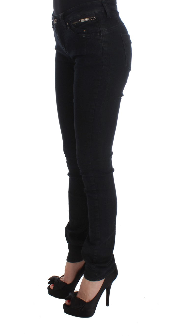 Costume National Black Cotton Slim Fit Denim Women's Jeans