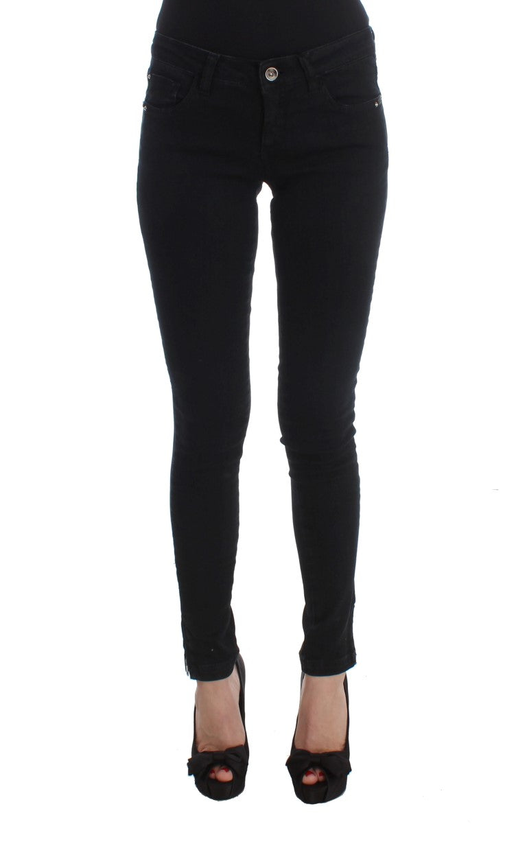 Costume National Black Cotton Slim Fit Denim Women's Jeans