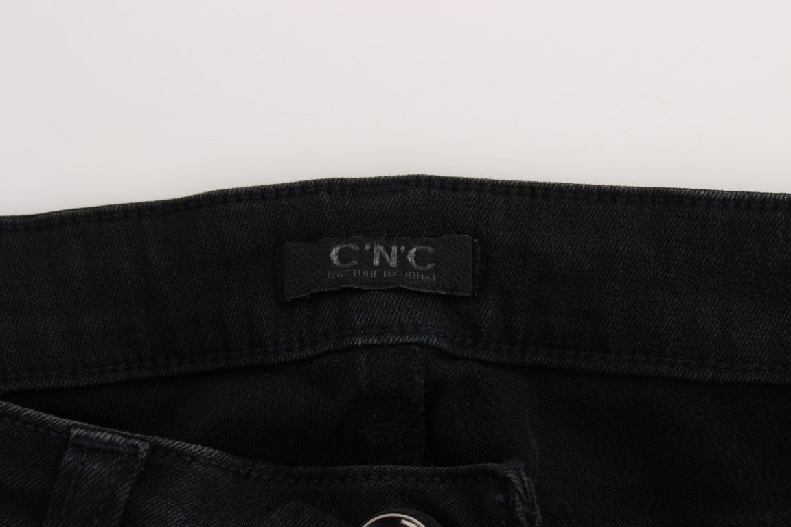 Costume National Black Cotton Slim Fit Denim Women's Jeans