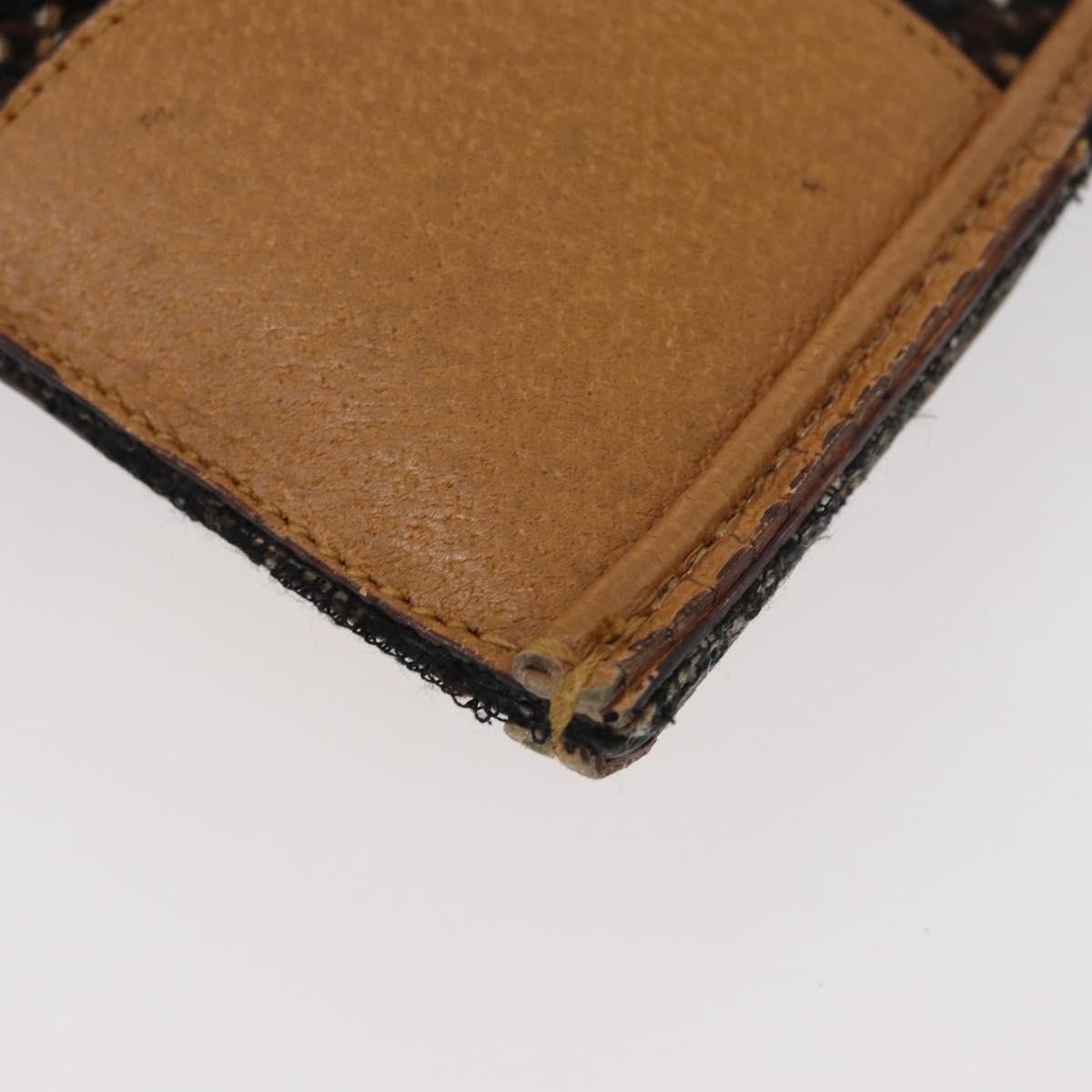 Prada Convertible Open Tweed Brown Canvas Tote Bag Bag (Pre-Owned)