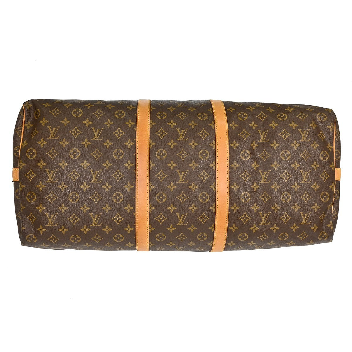 Louis Vuitton Keepall Bandouliere Monogram Canvas Brown Canvas Travel Bag Bag (Pre-Owned)