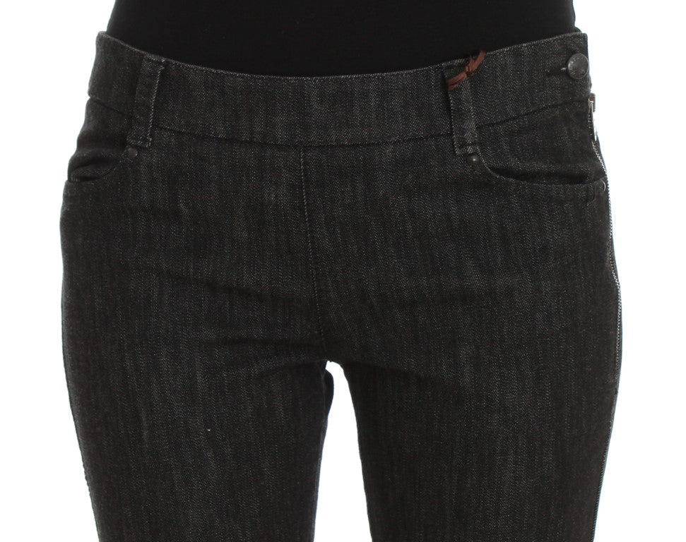 Ermanno Scervino Blue Cotton Slim Fit Denim Women's Jeans