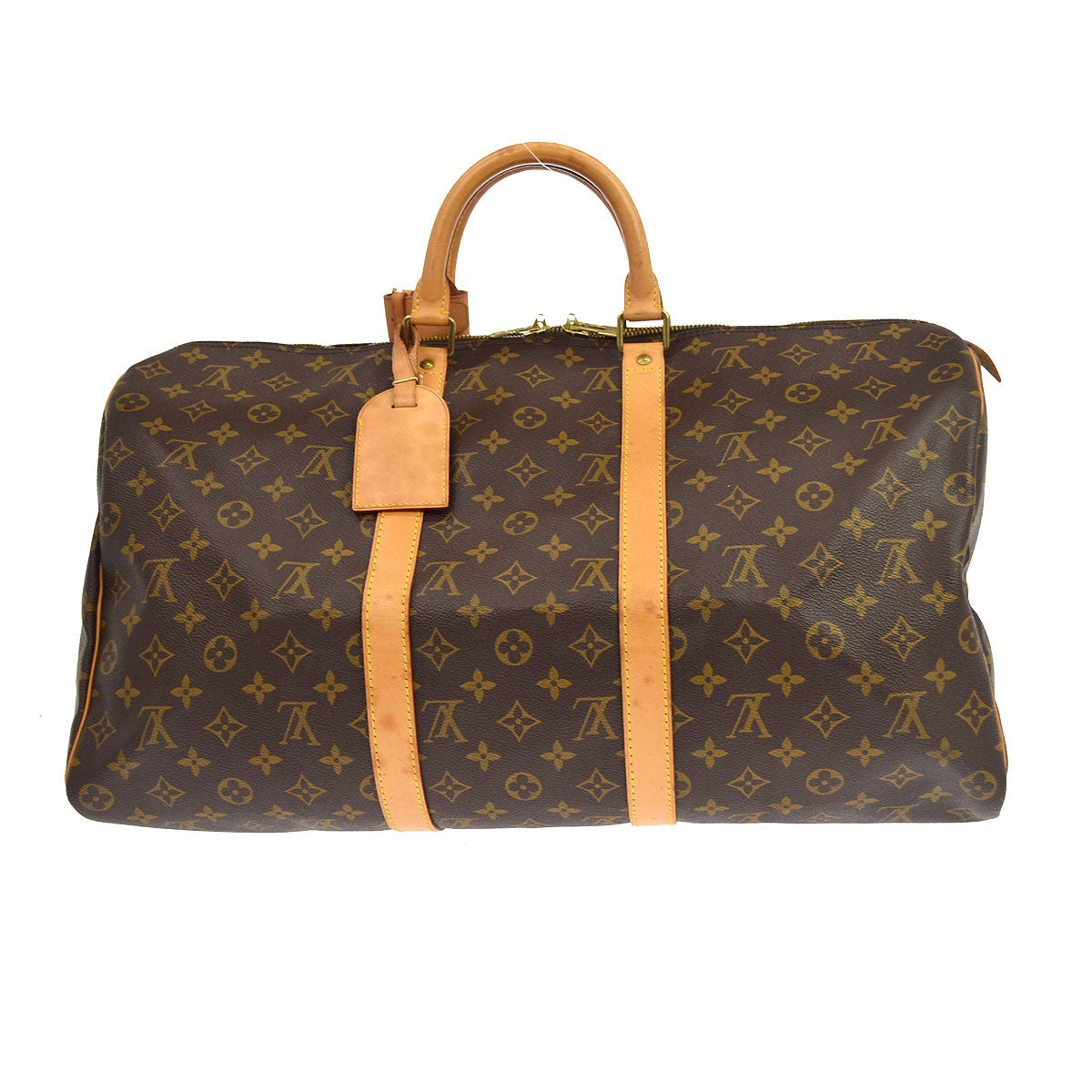 Louis Vuitton Keepall Monogram Canvas Brown Canvas Travel Bag Bag (Pre-Owned)