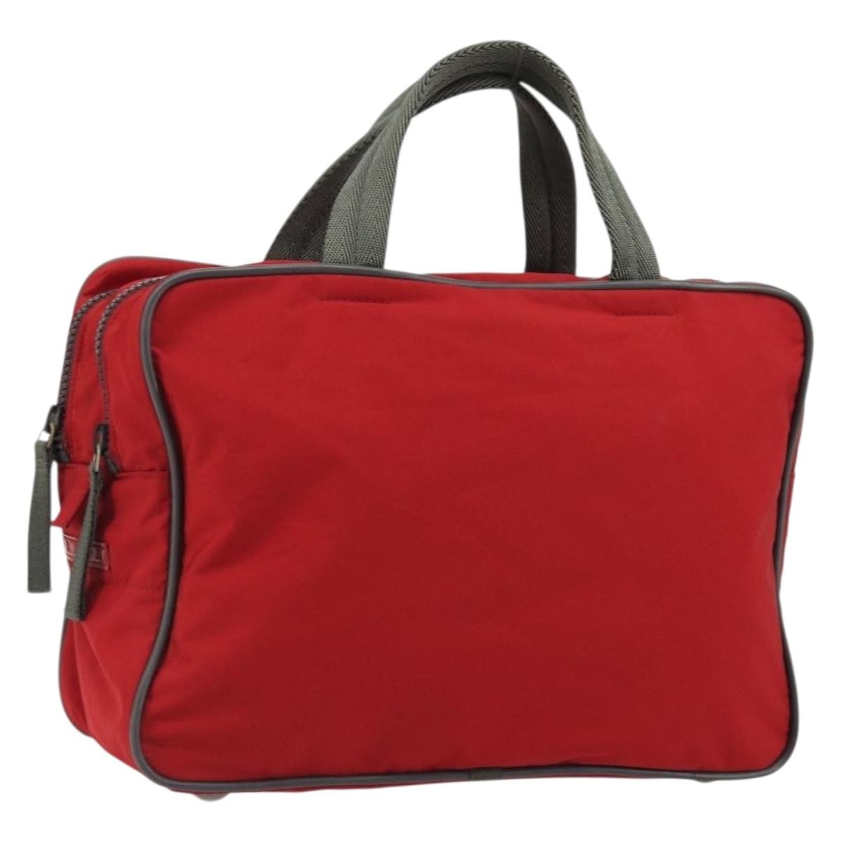 Prada Sport Nylon Red Nylon Tote Bag Bag (Pre-Owned)