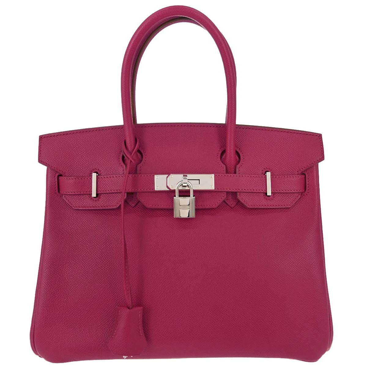 Hermes Birkin Red Epsom With Gold Hardware Pink Leather Handbag (Pre-Owned)