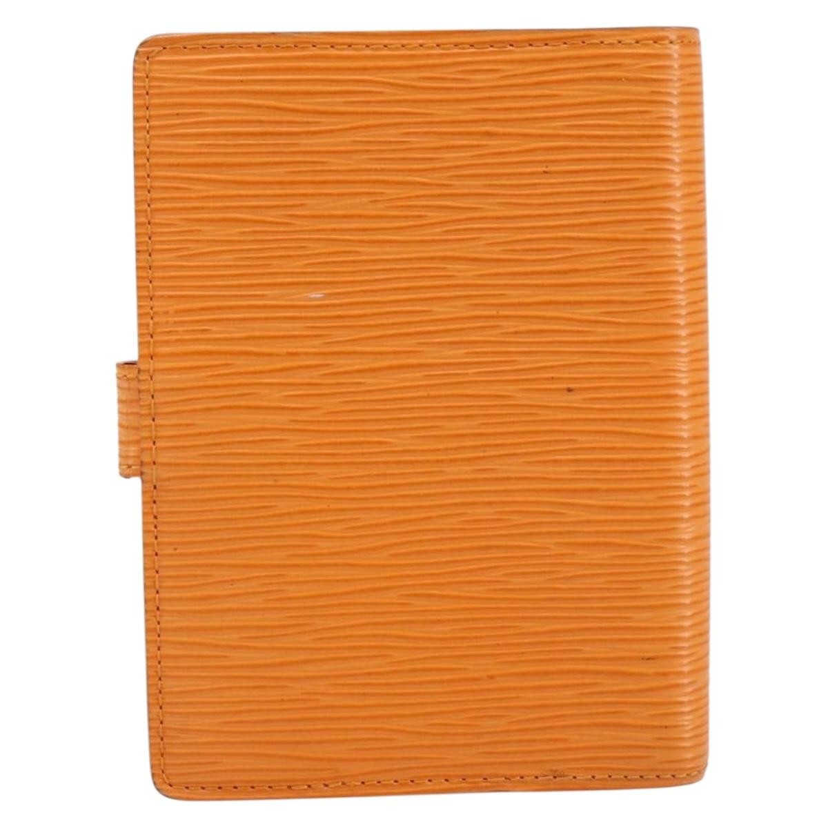 Louis Vuitton Agenda Cover Epi Leather Orange Leather Wallets Accessory (Pre-Owned)