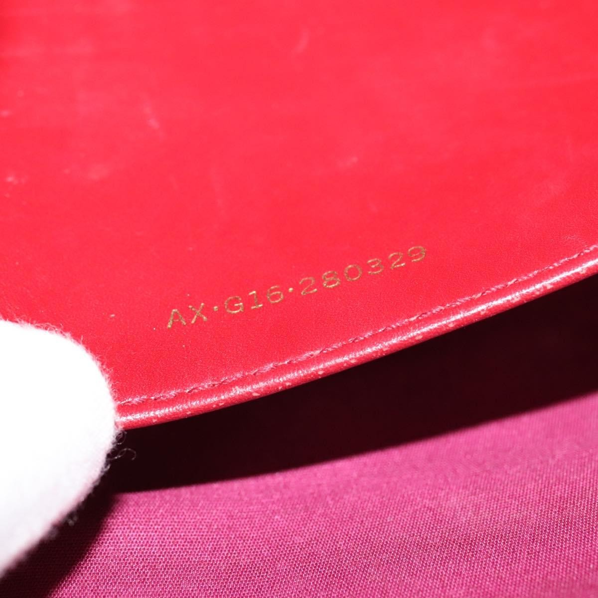 Bvlgari Signature Leather Red Leather Shoulder Bag Bag (Pre-Owned)