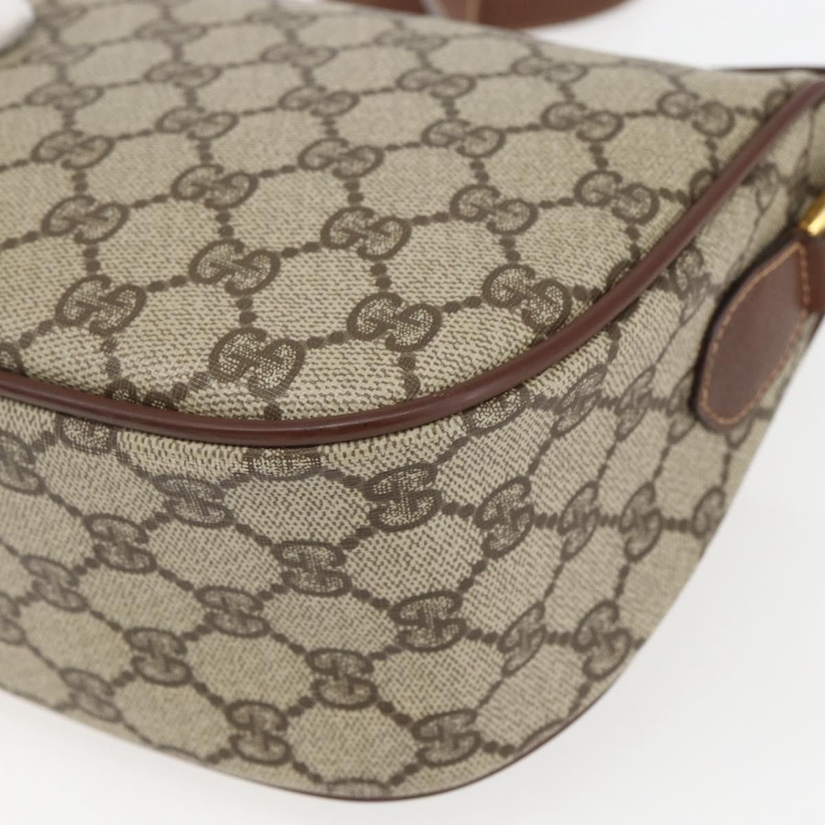 Gucci Vintage Web Gg Coated Canvas Beige Canvas Crossbody Bag Bag (Pre-Owned)