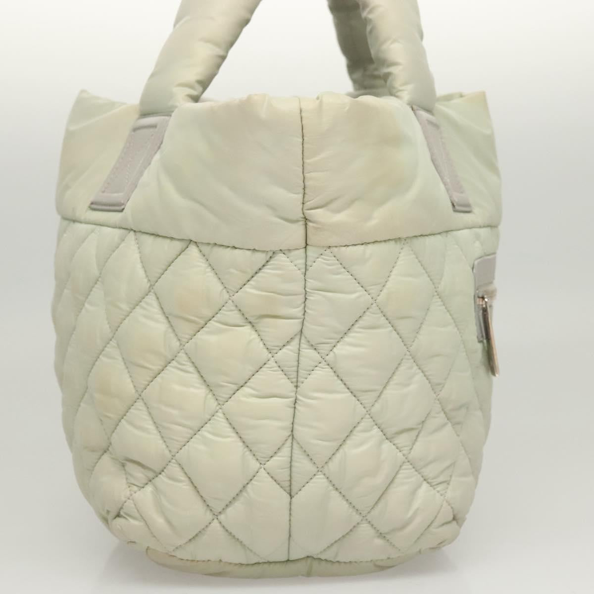 Chanel Coco Cocoon Reversible Quilted Nylon Gray Nylon Tote Bag Bag (Pre-Owned)