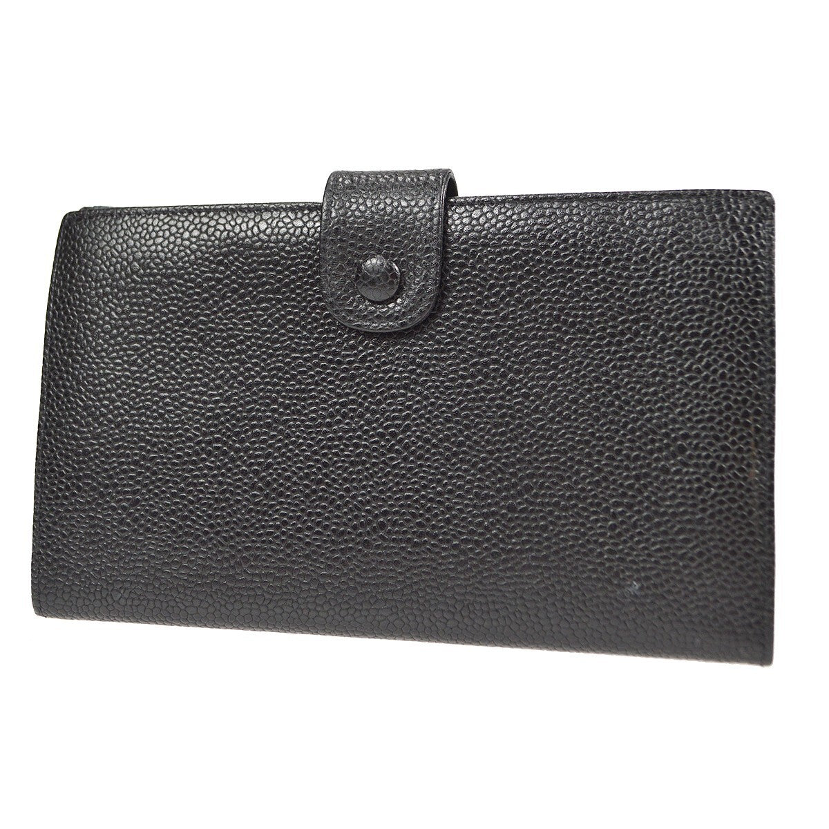 Chanel Timeless Cc French Caviar Black Leather Wallets Accessory (Pre-Owned)