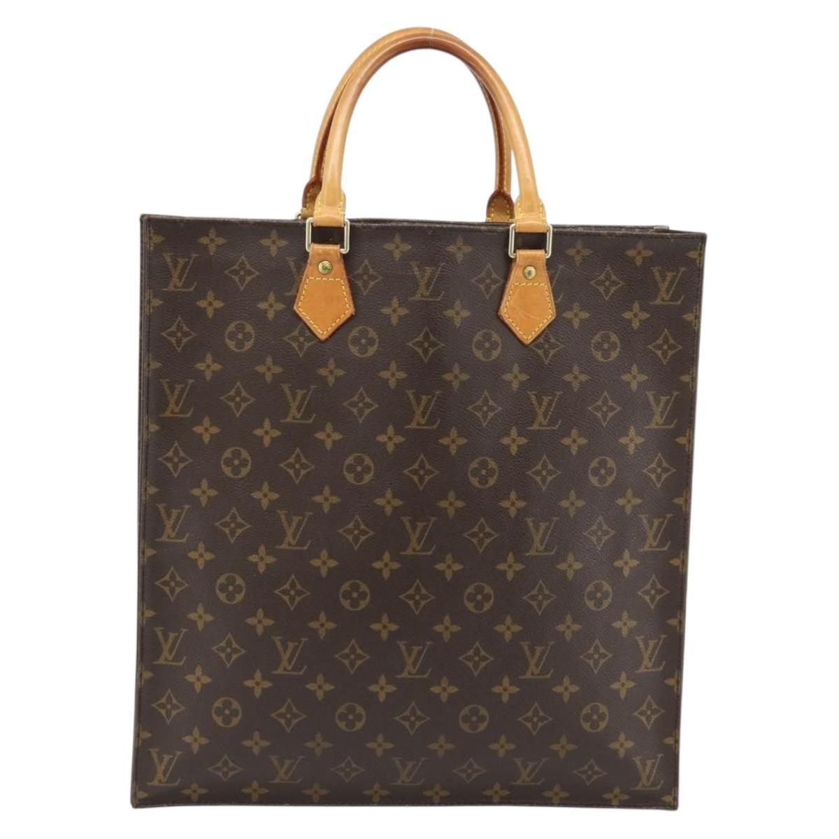 Louis Vuitton Vintage Sac Plat Monogram Canvas Brown Canvas Handbag (Pre-Owned)