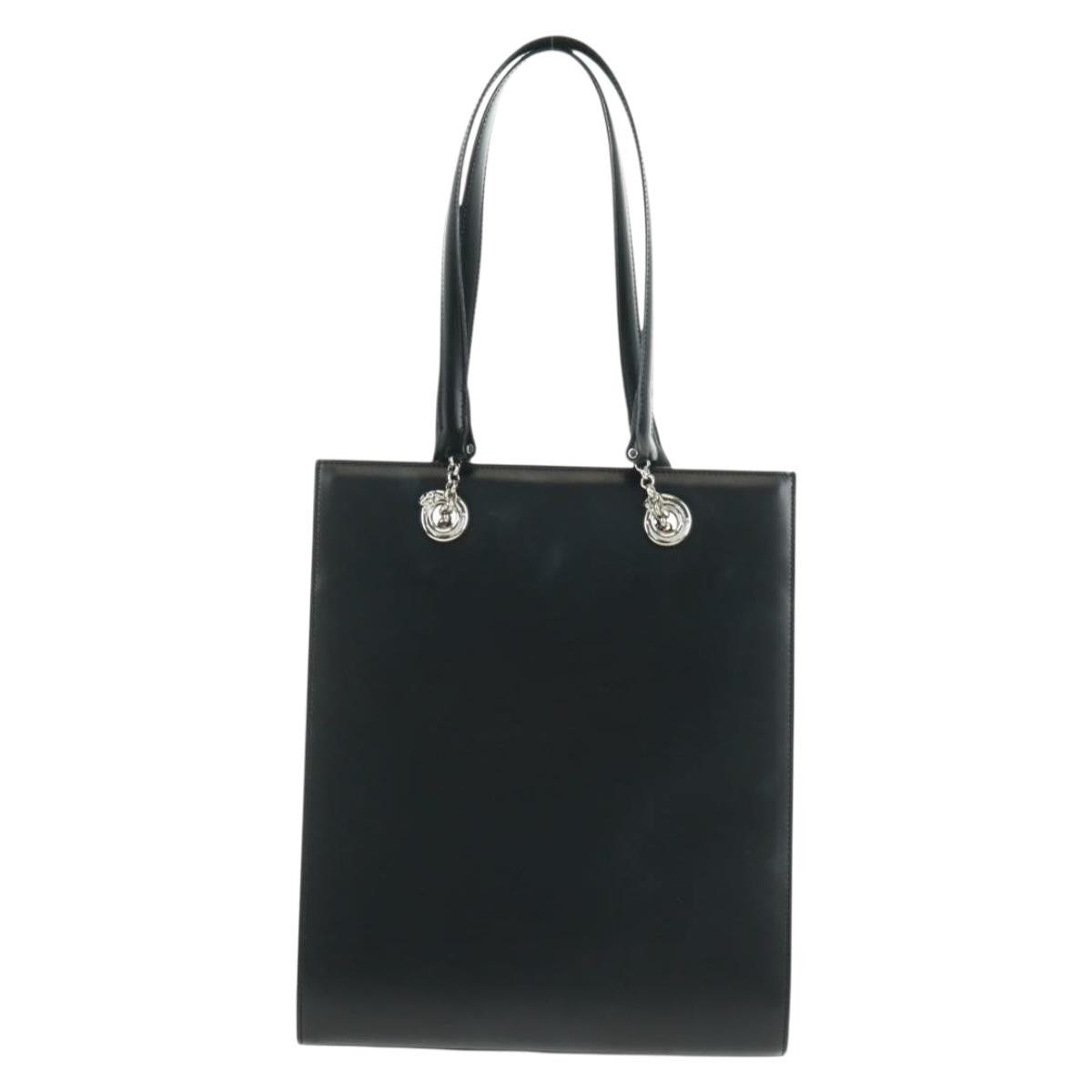 Cartier Panthère Leather Black Leather Handbag (Pre-Owned)