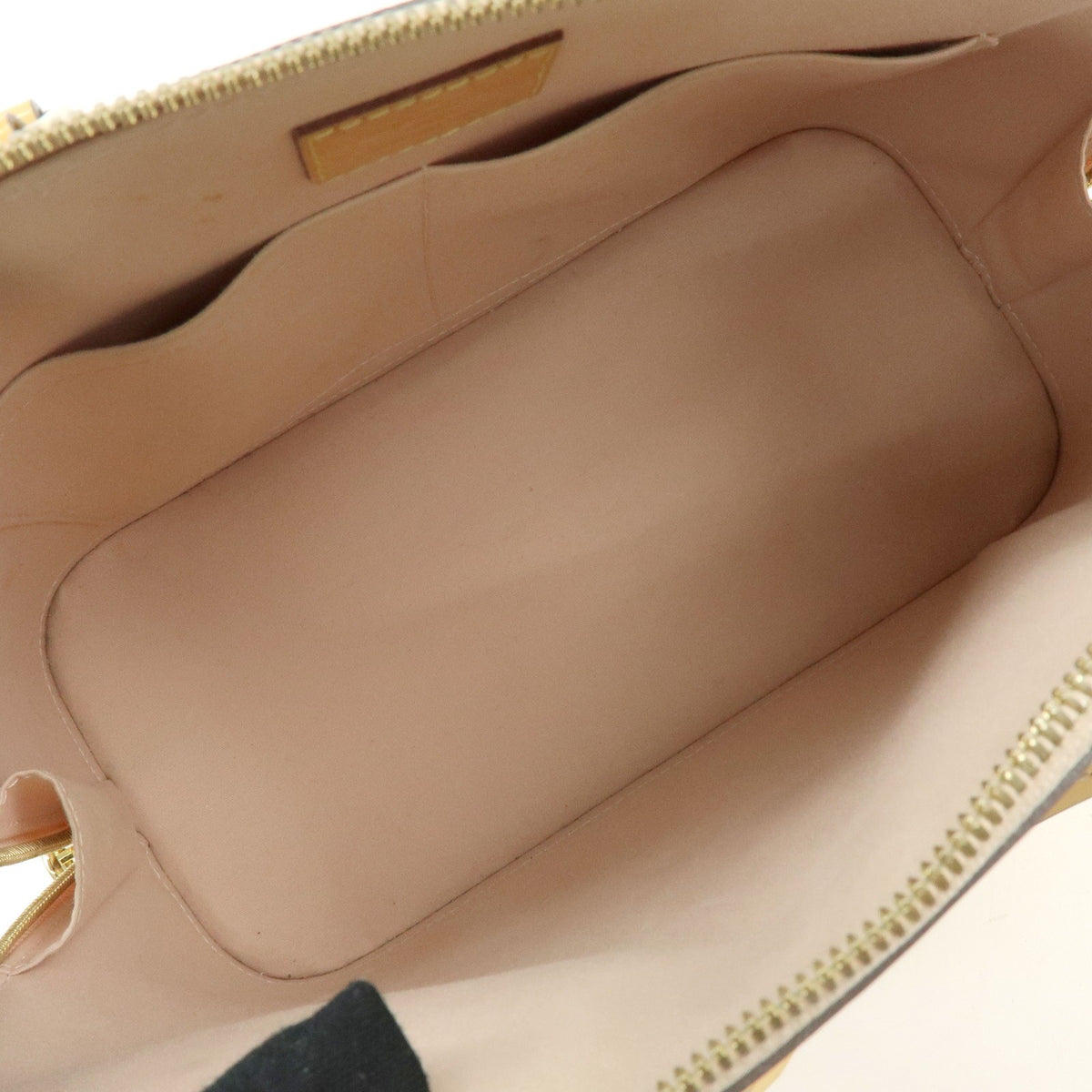 Louis Vuitton Alma Monogram Vernis Yellow Patent_Leather Handbag (Pre-Owned)