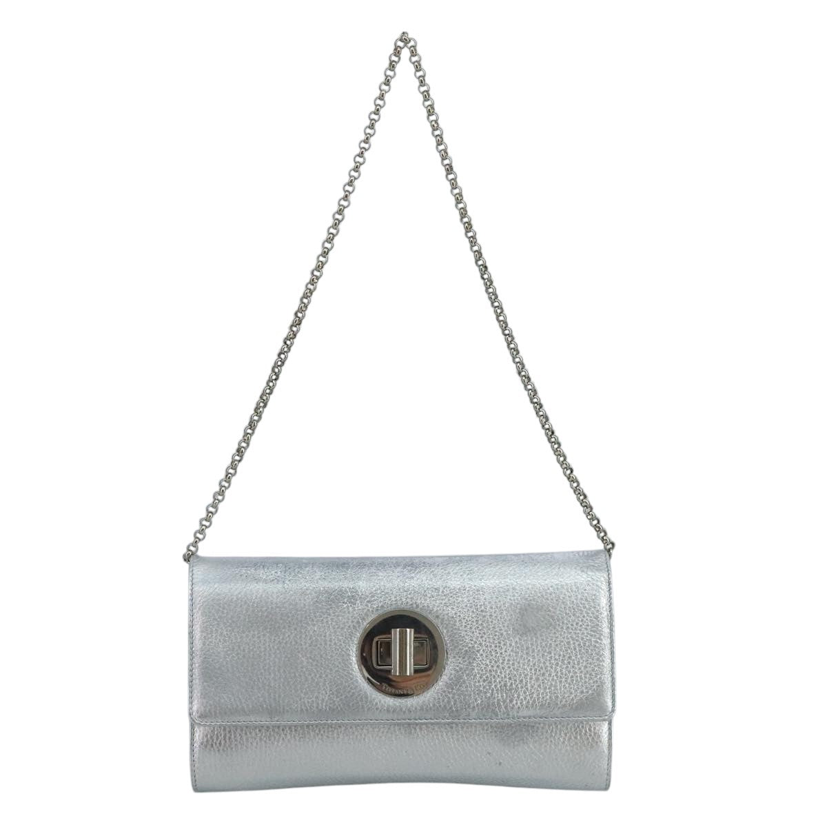 Tiffany & Co. Vintage Leather Silver Leather Shoulder Bag Bag (Pre-Owned)