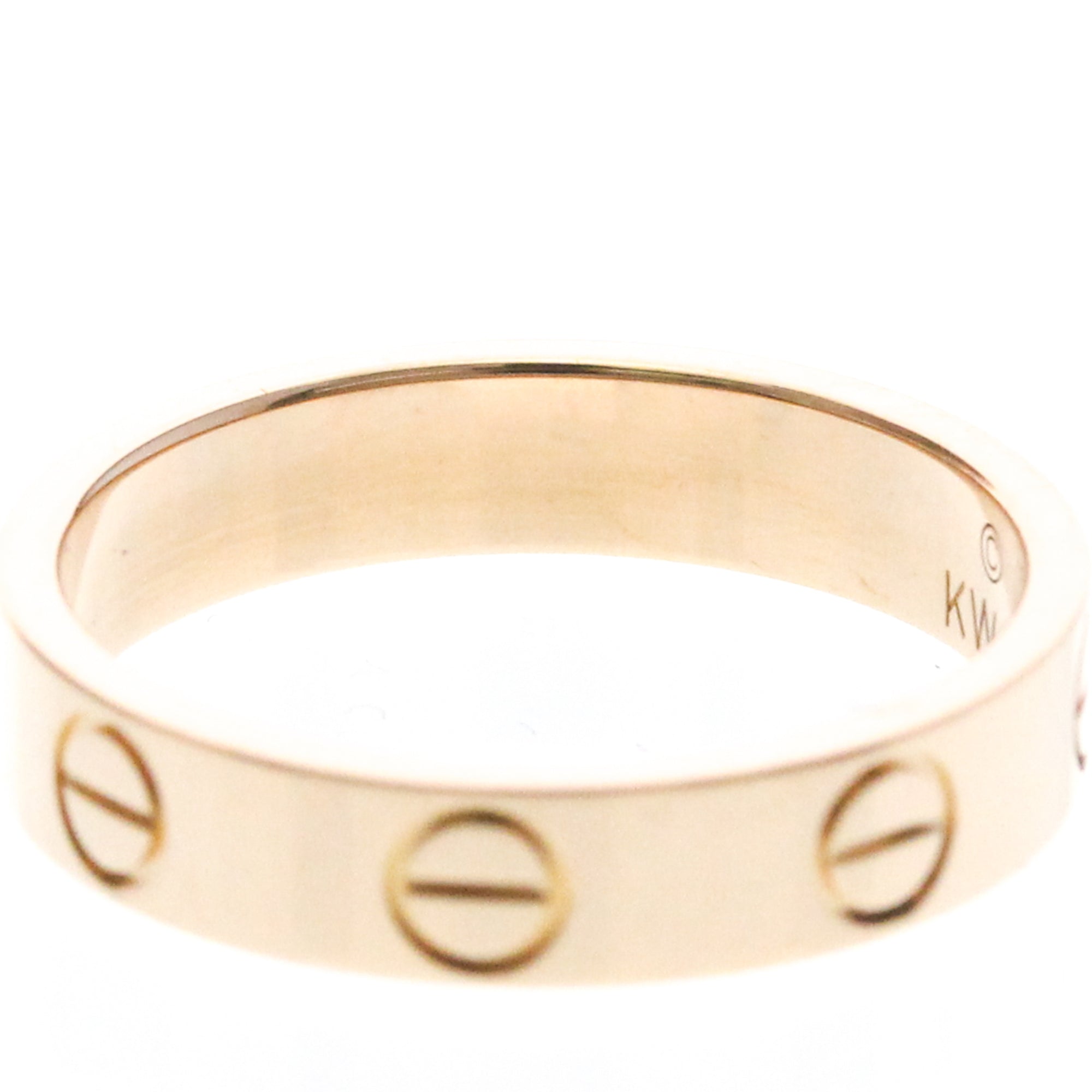 Cartier Love Wedding Band 18K Rose Gold Gold Pink_Gold Ring Jewelry (Pre-Owned)