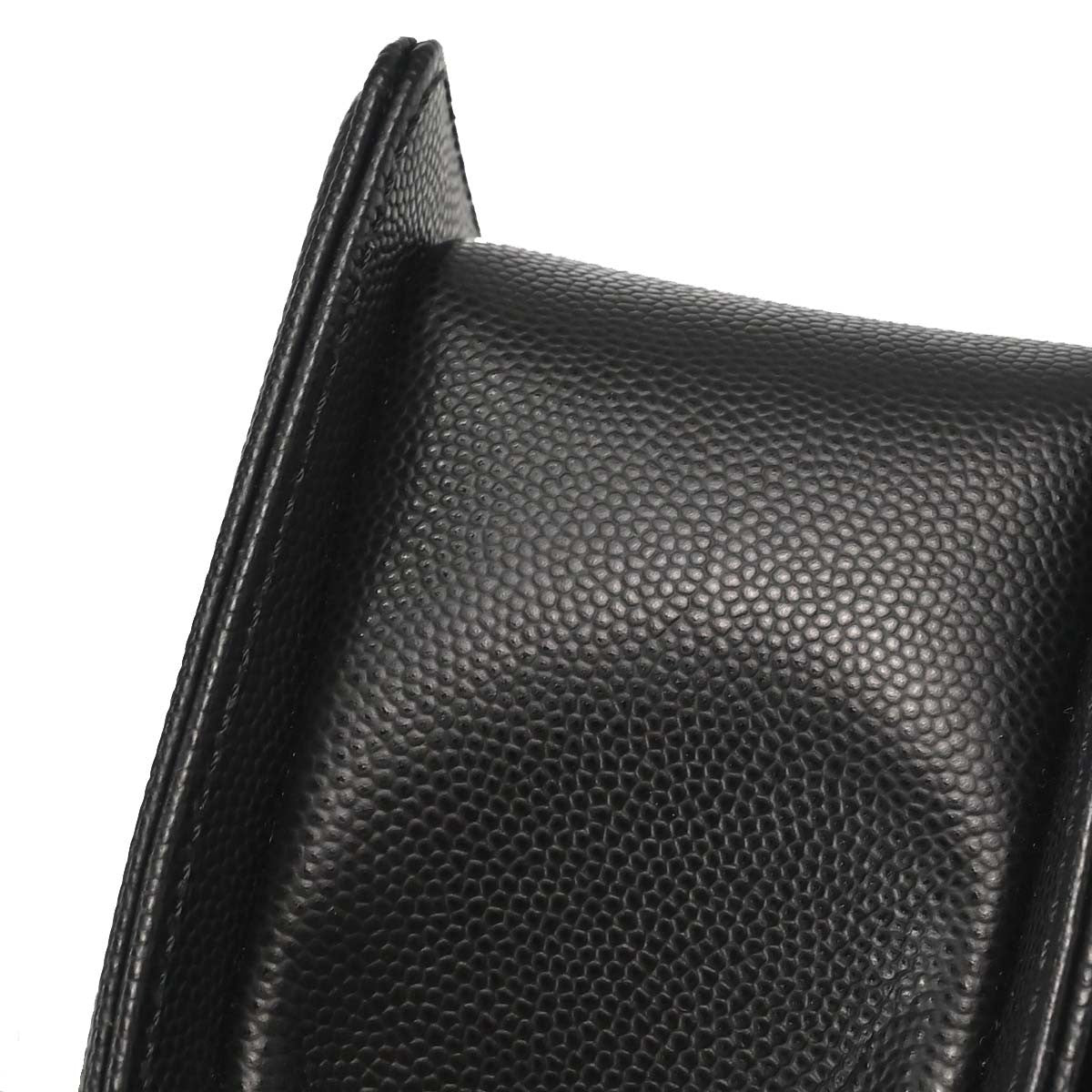 Chanel So Black Boy Flap Quilted Caviar Black Calfskin Handbag (Pre-Owned)
