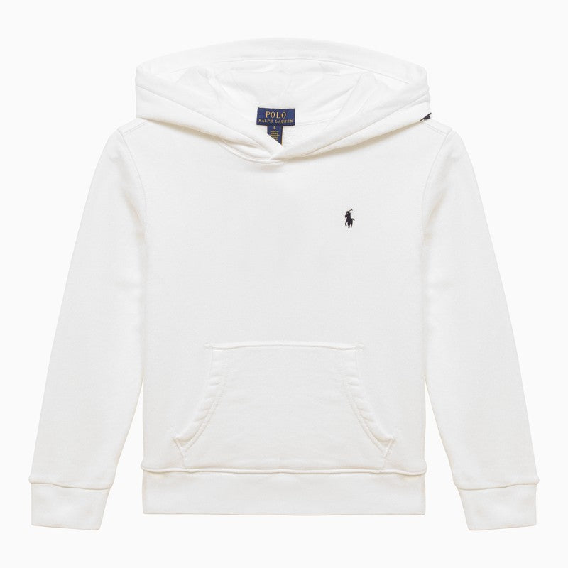 Polo Ralph Lauren Boy's White Cotton Hoodie
