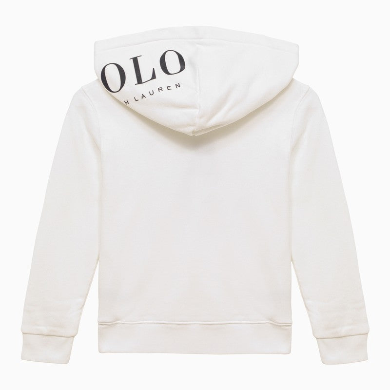 Polo Ralph Lauren Boy's White Cotton Hoodie