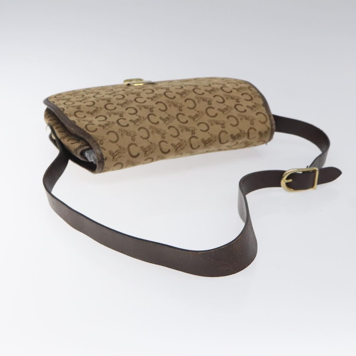 Celine C Sulky Canvas Brown Canvas Shoulder Bag Bag (Pre-Owned)