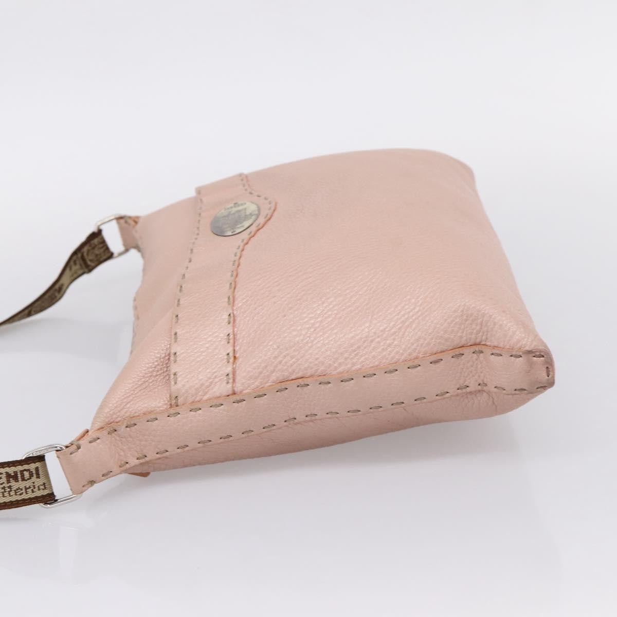 Fendi Selleria Leather Pink Leather Crossbody Bag Bag (Pre-Owned)