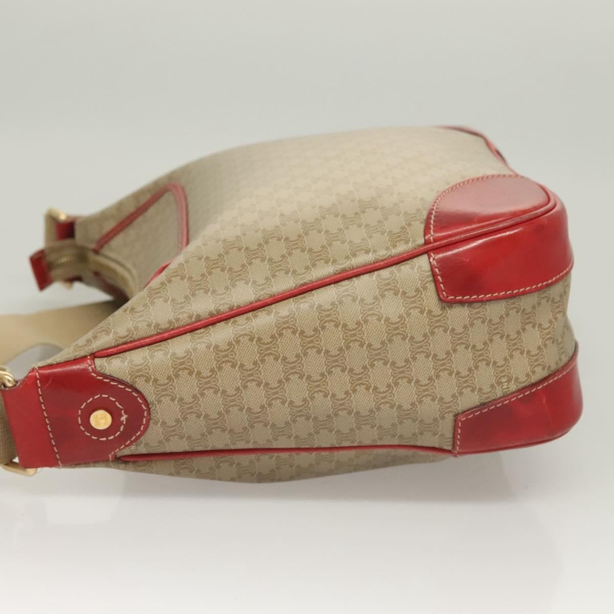 Celine Vintage Macadam Canvas And Leather Beige Canvas Bag (Pre-Owned)