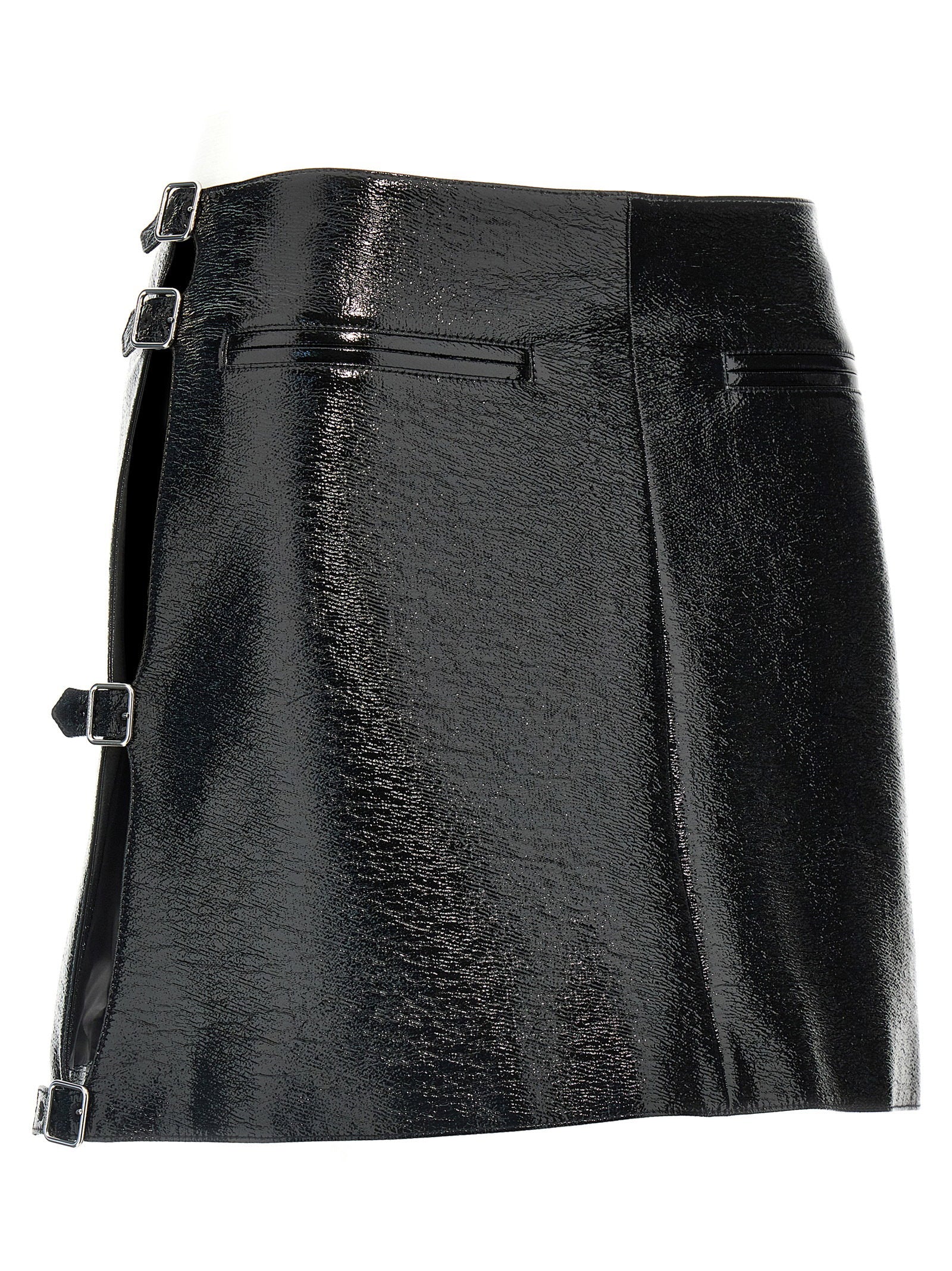 Courreges Women's Mini Multi Sangle Vinyl Skirt