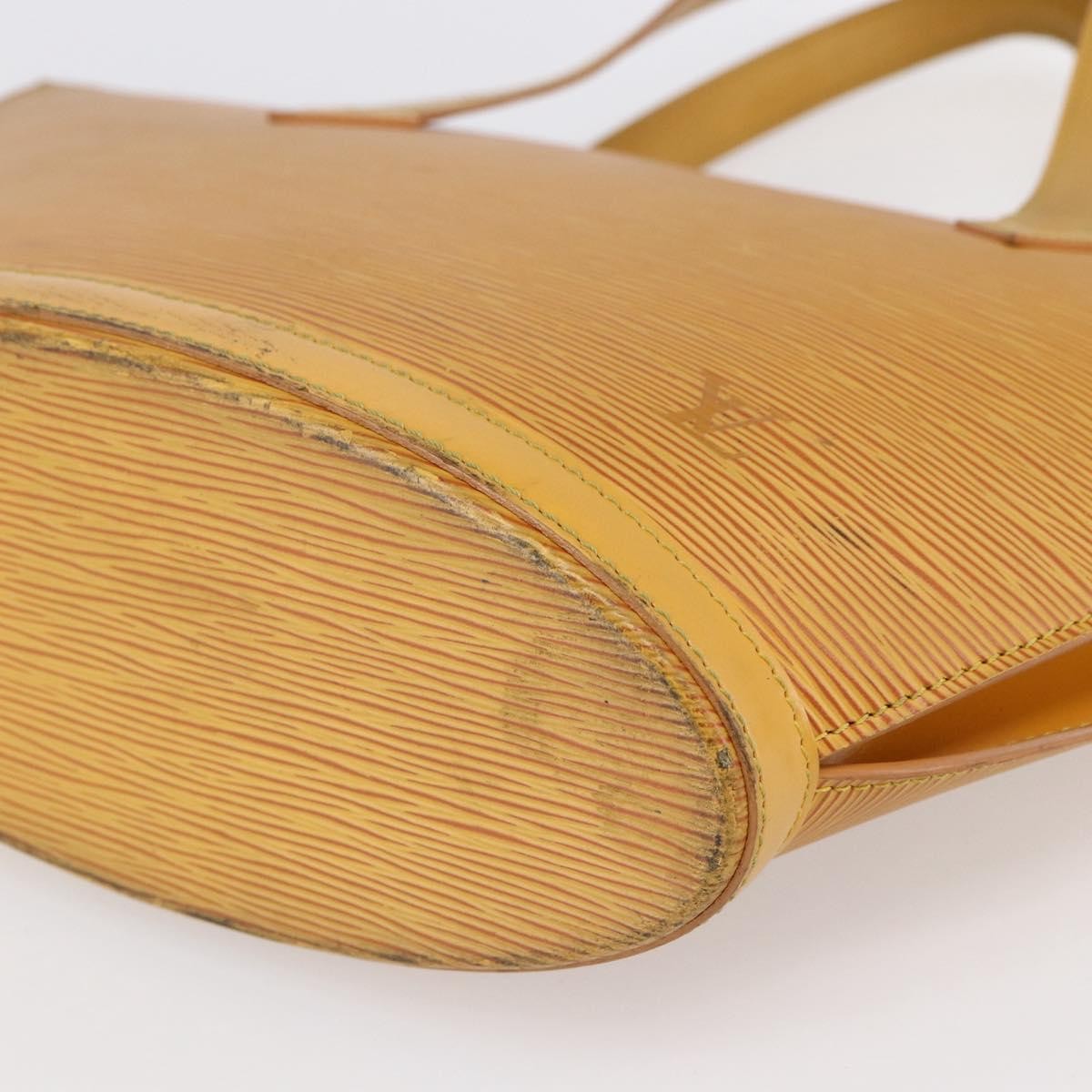 Louis Vuitton Saint Jacques Epi Leather Yellow Leather Handbag (Pre-Owned)