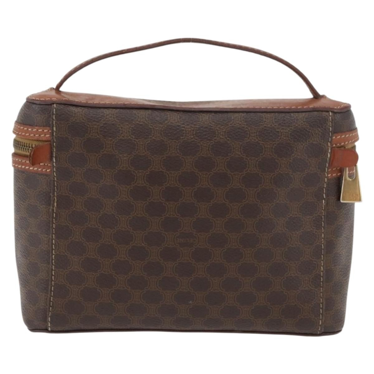 Celine Macadam Vanity Canvas Brown Canvas Clutche & Pouche Bag (Pre-Owned)