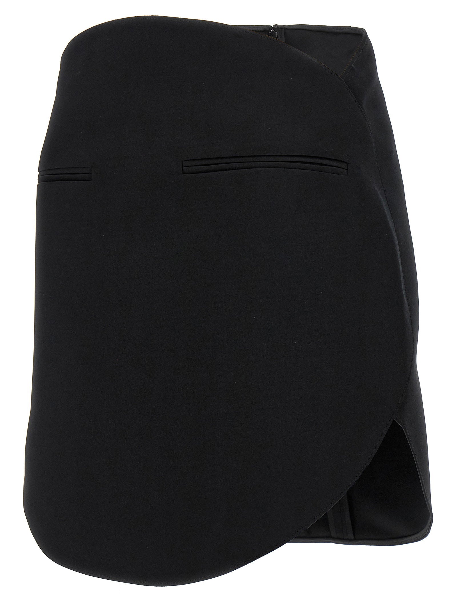 Courreges Women's Circle Satin Skirt