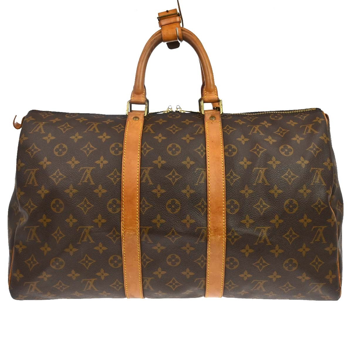 Louis Vuitton Keepall Monogram Canvas Brown Canvas Travel Bag Bag (Pre-Owned)