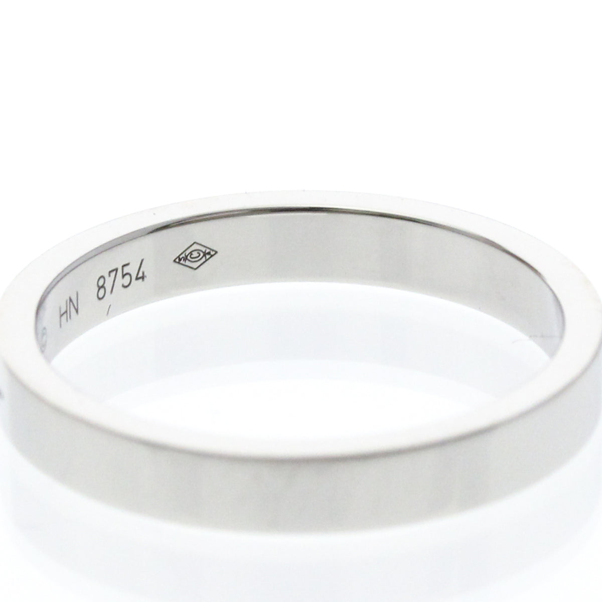 Cartier C De Cartier Wedding Band Platinum Silver Platinum Ring Jewelry (Pre-Owned)