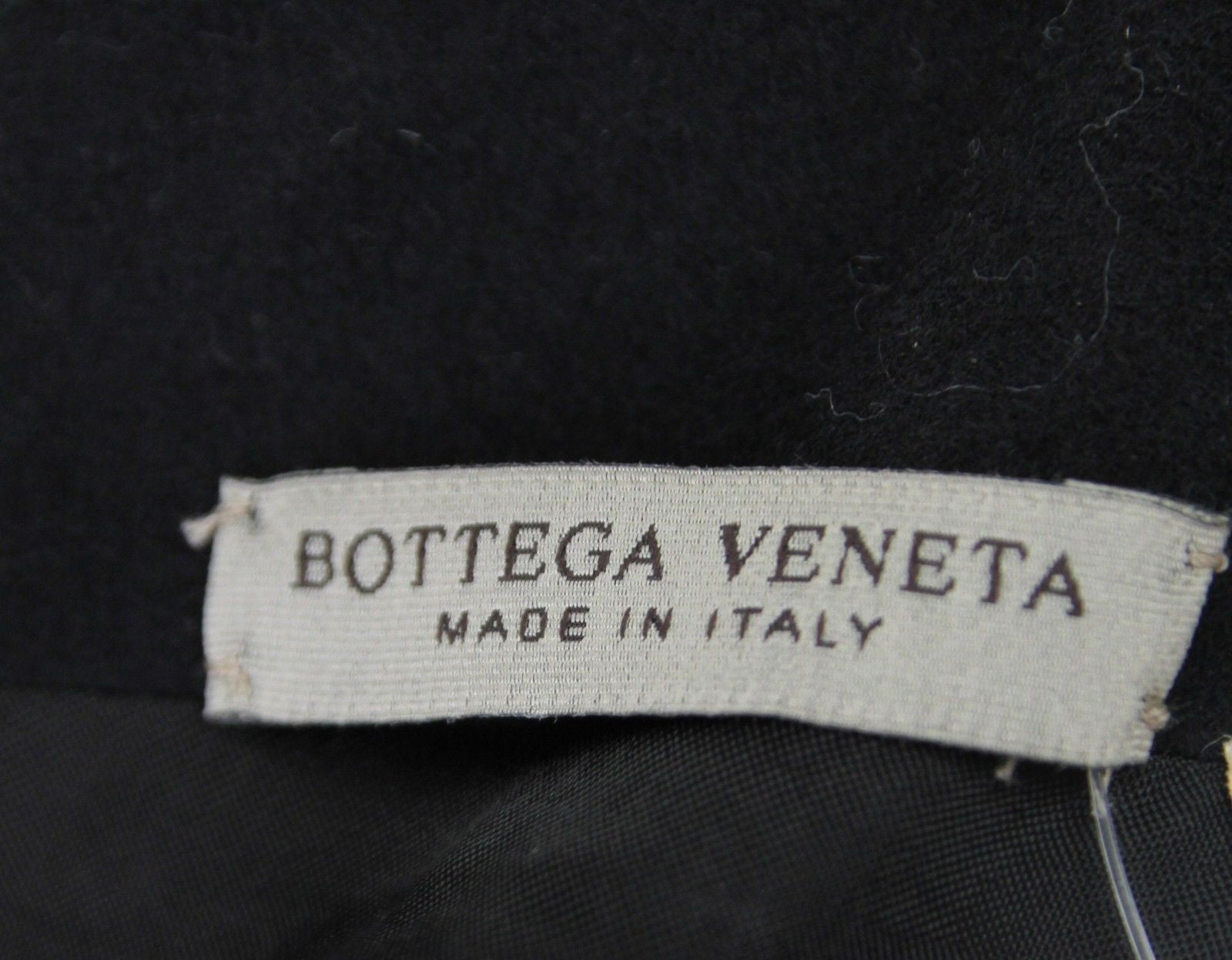 Bottega Veneta Women's Silk Pattern Black Wool Polyamide Dress Ruffle Detail (42)