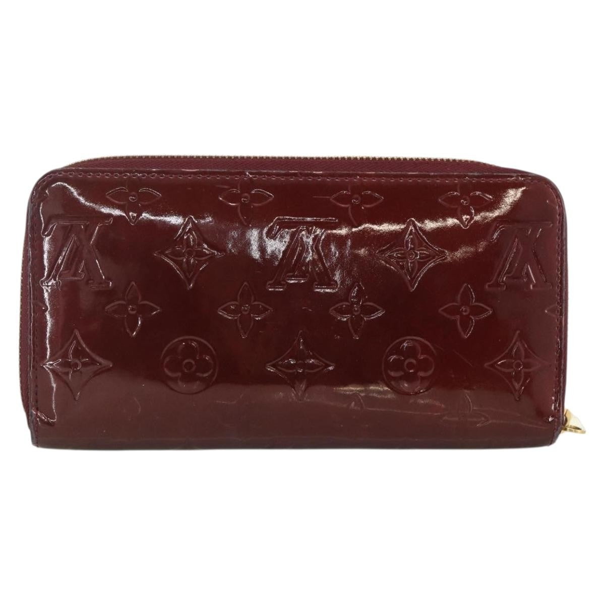 Louis Vuitton Zippy Leather Red Patent_Leather Wallets Accessory (Pre-Owned)