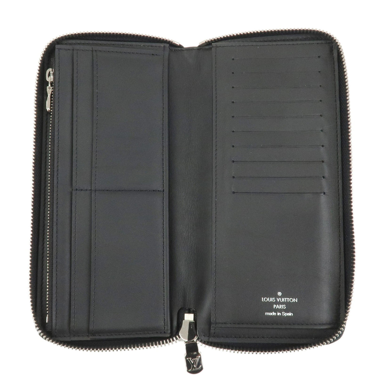 Louis Vuitton Zippy Wallet Vertical Leather Black Leather Wallets Accessory (Pre-Owned)